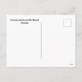 Jacksonville Beach Florida Feiertagspostkarte (Rückseite)