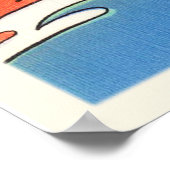 Jacksonville Beach Florida FL Old Travel Souvenir Poster (Ecke)