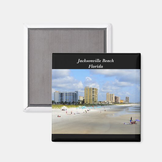 Jacksonville Beach, Florida Magnet (Vorderseite/Rückseite)