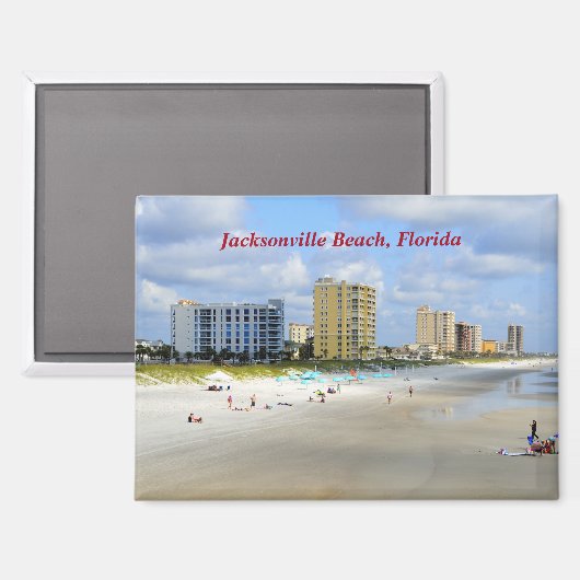 Jacksonville Beach Florida Magnet (Vorderseite/Rückseite)