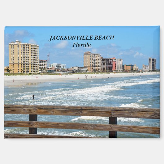 Jacksonville Beach Florida Magnet (Vorderseite)