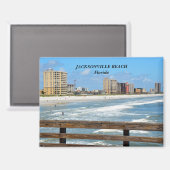 Jacksonville Beach Florida Magnet (Vorderseite/Rückseite)