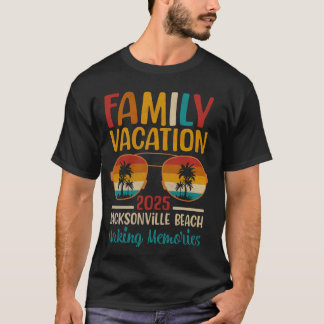 Jacksonville Beach Florida passende Familienferien T-Shirt