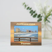 Jacksonville Beach, Florida Postkarte (Stehend Vorderseite)