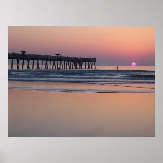 Jacksonville Beach, Florida Sunrise Poster (Vorne)