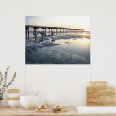 Jacksonville Beach, Florida - Surfer Sunrise Poster (Küche)