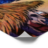 Jacksonville Beach Florida Tanz und Fischen Pie Poster (Ecke)
