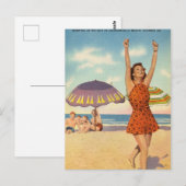 Jacksonville Beach, Florida Vintag Postkarte (Vorne/Hinten)