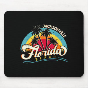 Jacksonville Beach Florida Vintage Sonnenuntergang Mousepad
