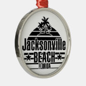 Jacksonville Beach Ornament Aus Metall (Rechts)