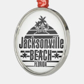 Jacksonville Beach Ornament Aus Metall (Links)
