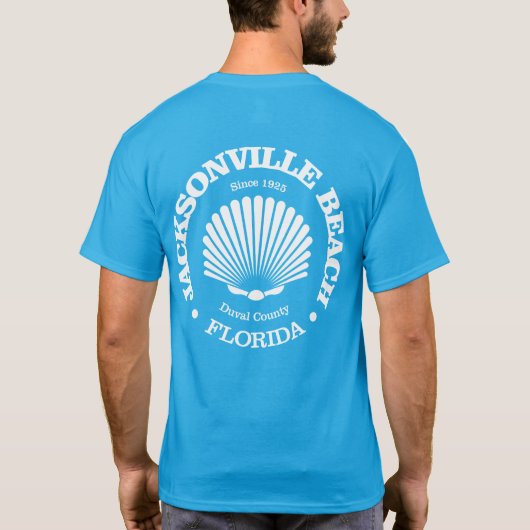 Jacksonville Beach (Seashell) T-Shirt (Rückseite)