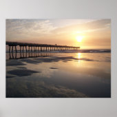 Jacksonville Beach Sunrise - Pier Poster (Vorne)