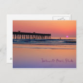Jacksonville Beach, Sunrise Postkarte (Vorne/Hinten)