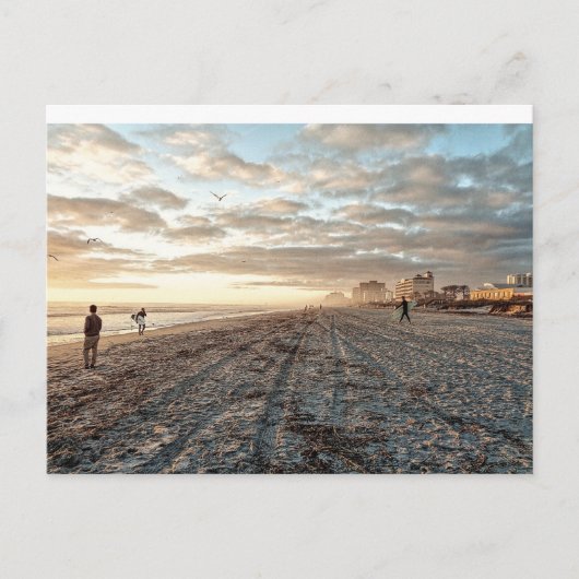 Jacksonville Beach Sunrise Postkarte (Vorderseite)