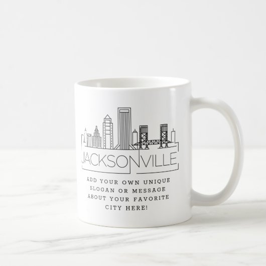 Jacksonville | Designated City Skyline Custom Slog Kaffeetasse (Rechts)