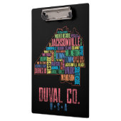 Jacksonville Duval Landkreis Florida Klemmbrett (Links)