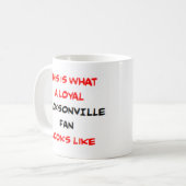 Jacksonville-Fan, treu Kaffeetasse (Vorderseite Links)