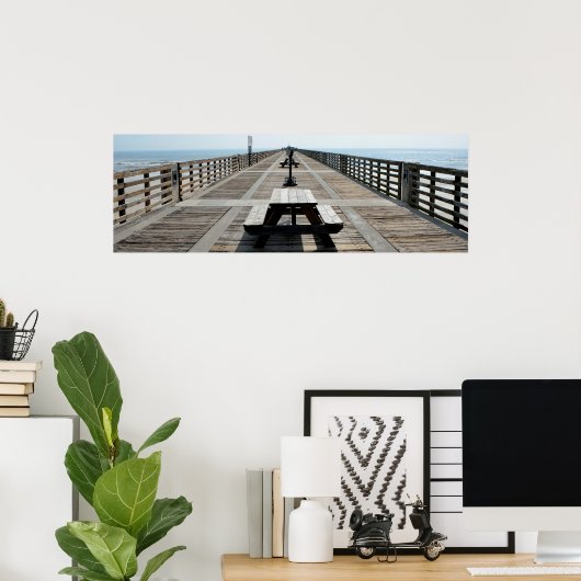 Jacksonville Fishing Pier Poster (Heimbüro)