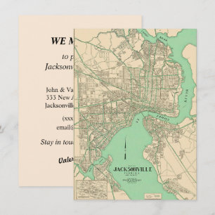 Jacksonville FL Karte Umzugsankündigung