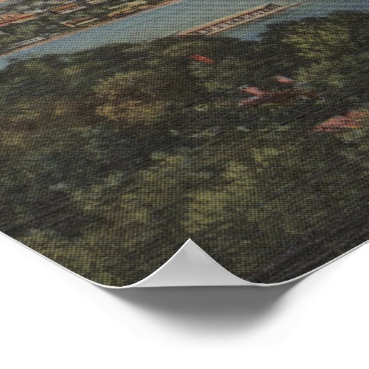 Jacksonville, FL - Navy Bombers über St. John's Poster (Ecke)