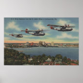 Jacksonville, FL - Navy Bombers über St. John's Poster (Vorne)