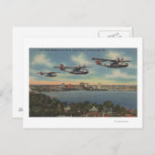 Jacksonville, FL - Navy Bombers über St. John's Postkarte (Vorne/Hinten)