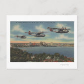 Jacksonville, FL - Navy Bombers über St. John's Postkarte (Vorderseite)