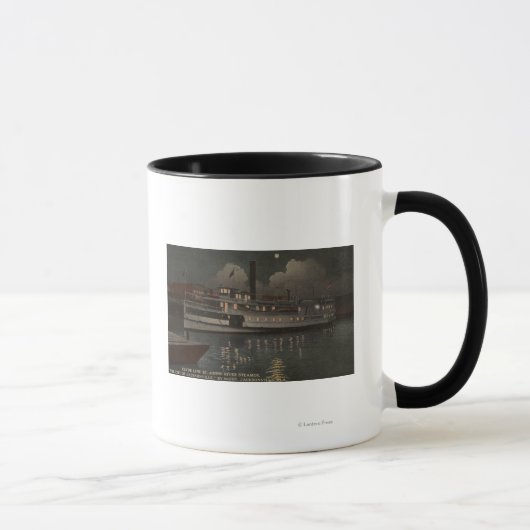 Jacksonville, FL - Night View St. Johns River Tasse (Rechts)