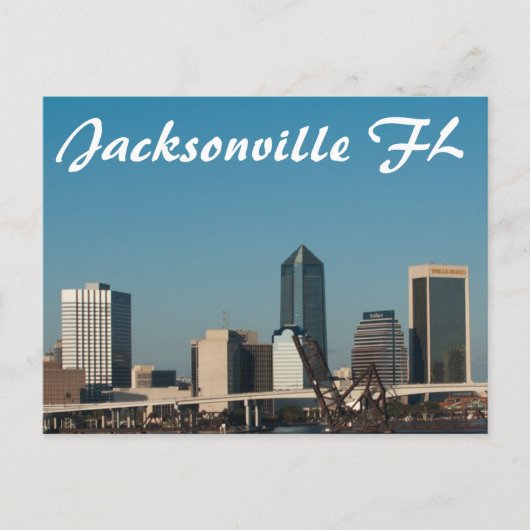 Jacksonville FL Postkarte (Vorderseite)