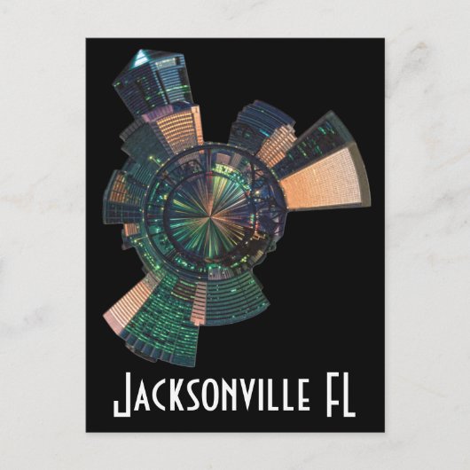 Jacksonville FL Postkarte (Vorderseite)