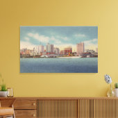 Jacksonville, FL - View Water Front & Skyline Leinwanddruck (Insitu (Wohnzimmer))