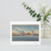 Jacksonville, FL - View Water Front & Skyline Postkarte (Stehend Vorderseite)