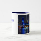 Jacksonville FL Zweifarbige Tasse (Mittel)