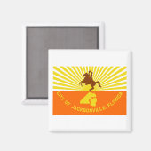 Jacksonville Flag Magnet (Vorderseite/Rückseite)