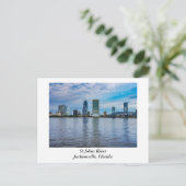 Jacksonville Florida Abend Postkarte (Stehend Vorderseite)