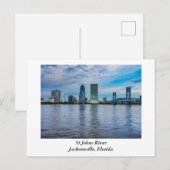 Jacksonville Florida Abend Postkarte (Vorne/Hinten)