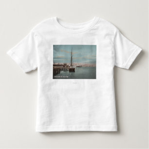 Jacksonville, Florida - Ansicht des Hafens mit Kleinkind T-shirt
