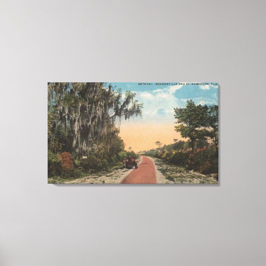 Jacksonville, Florida - Ansicht von John Anderson Leinwanddruck (Vorderseite)