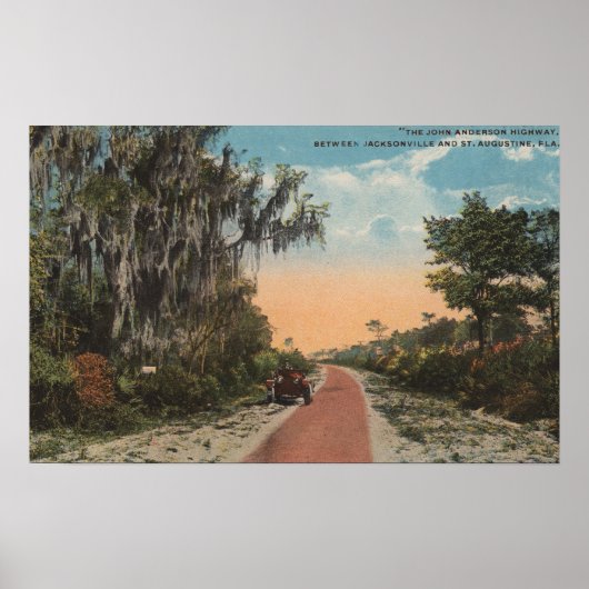 Jacksonville, Florida - Ansicht von John Anderson Poster (Vorne)