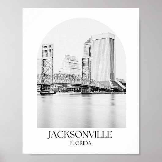 Jacksonville Florida Arch Foto Print Poster (Vorne)