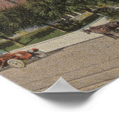 Jacksonville, Florida - Außenansicht der Stadt Poster (Ecke)