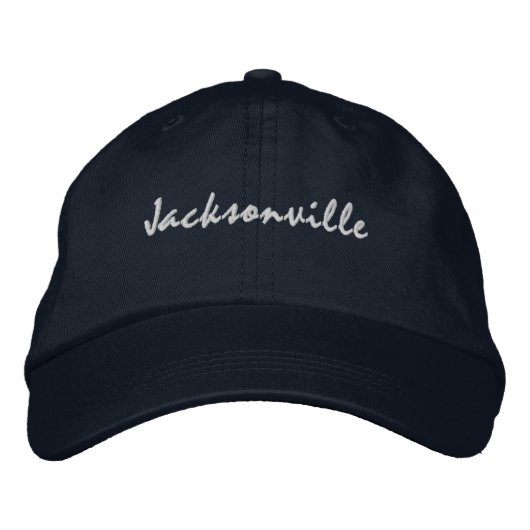 Jacksonville Florida bestickt BaseballHat Bestickte Baseballkappe (Vorderseite)