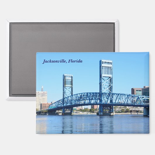 Jacksonville Florida Brücke Magnet (Vorderseite/Rückseite)