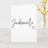 Jacksonville Florida Ca Retro Karte (Gelbe Blume)
