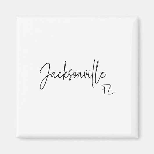 Jacksonville Florida Ca Retro Magnet (Vorne)