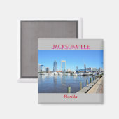 Jacksonville Florida City Magnet (Vorderseite/Rückseite)