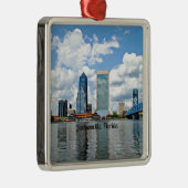 Jacksonville, Florida City Silbernes Ornament (Rechts)