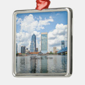 Jacksonville, Florida City Silbernes Ornament (Links)