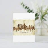 Jacksonville Florida Cityscape Einladungspostkarte (Stehend Vorderseite)